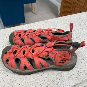 Keen Kids Coral and Gray Sandals
